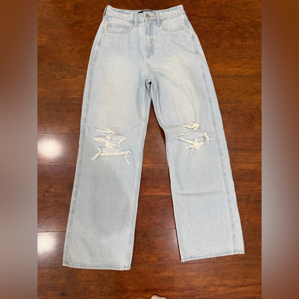 Hollister Light Blue High Rise Women Jeans